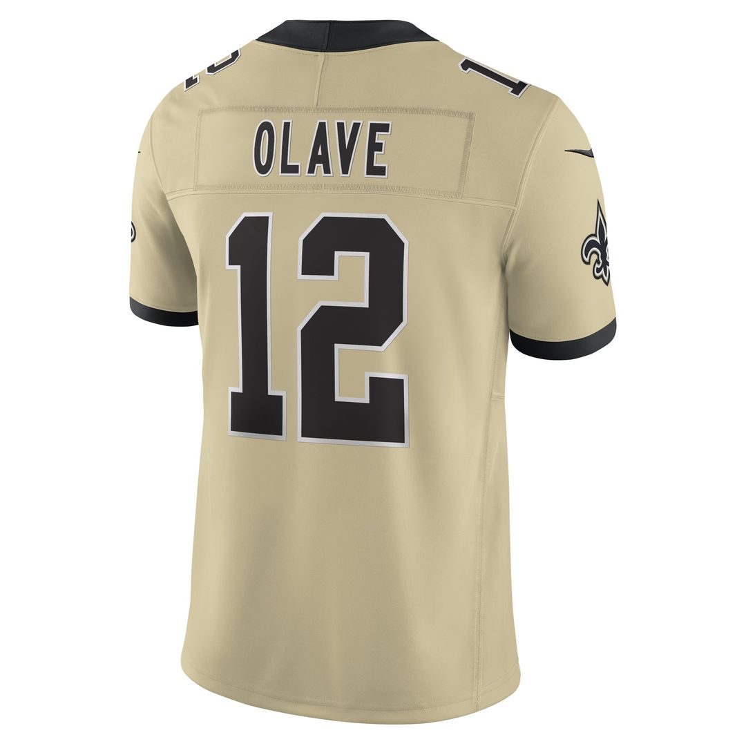 Chris Olave New Orleans Saints Alternate Gameday Golds Alternate Vapor F.U.S.E. Limited Jersey - Gold