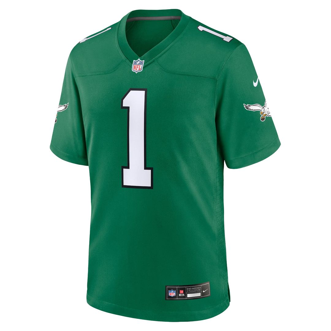 Jalen Hurts Philadelphia Eagles Alternate Game Jersey - Kelly Green