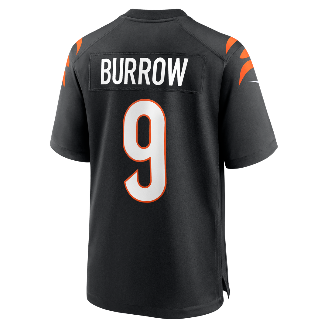 Joe Burrow Cincinnati Bengals Game Jersey - Black