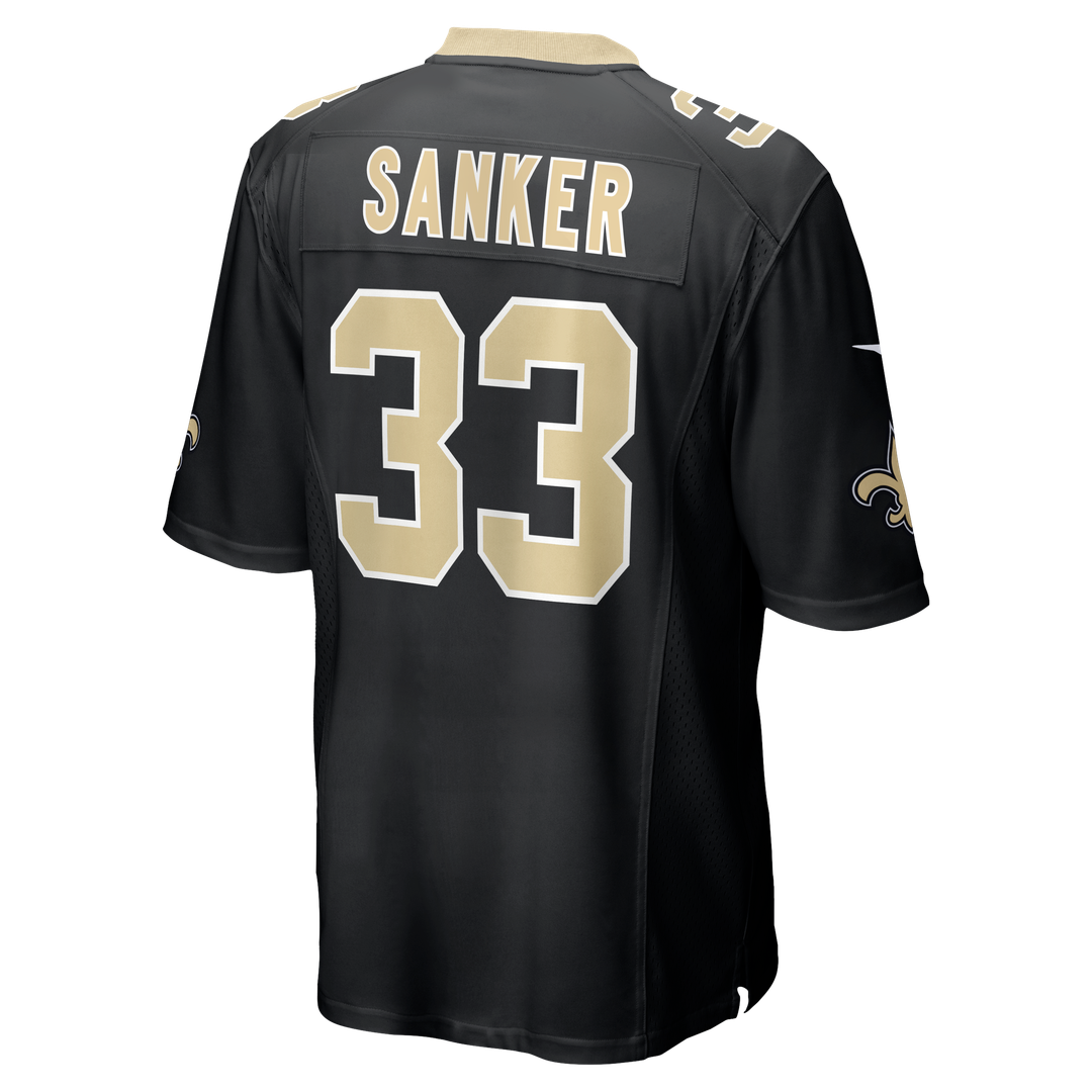 Jonas Sanker New Orleans Saints Game Jersey - Black