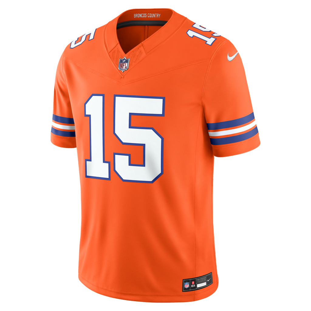 Nik Bonitto Denver Broncos Alternate Mile High Collection 1977 Throwback Vapor F.U.S.E. Stitched Limited Jersey - Orange