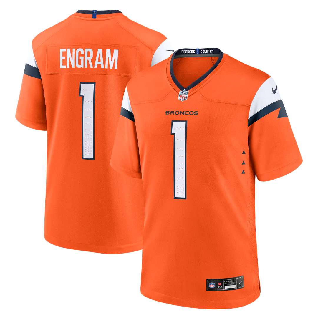 Evan Engram Denver Broncos Game Jersey - Orange