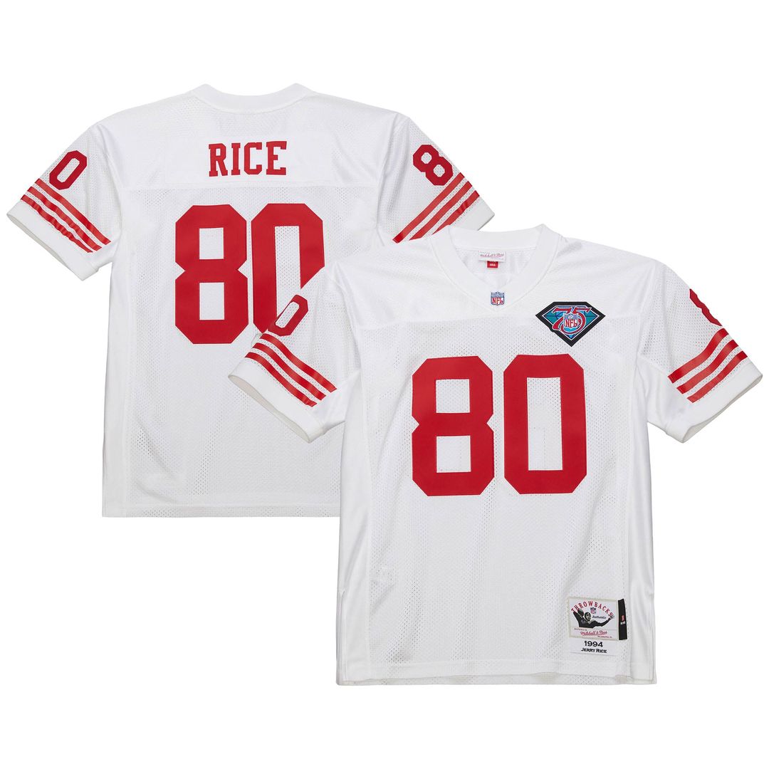 Jerry Rice San Francisco 49ers 1994 Authentic Throwback Jersey - White