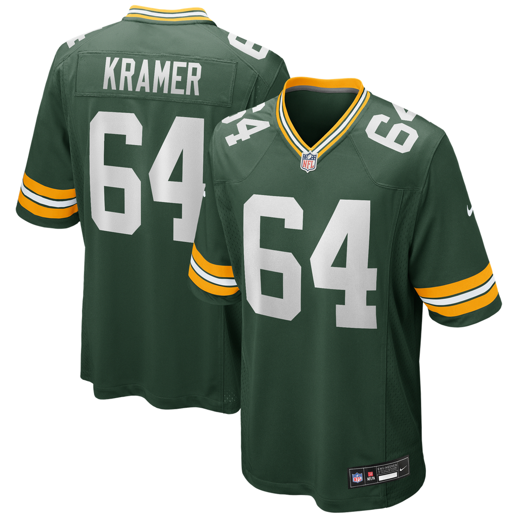 Jerry Kramer Green Bay Packers Game Jersey - Green