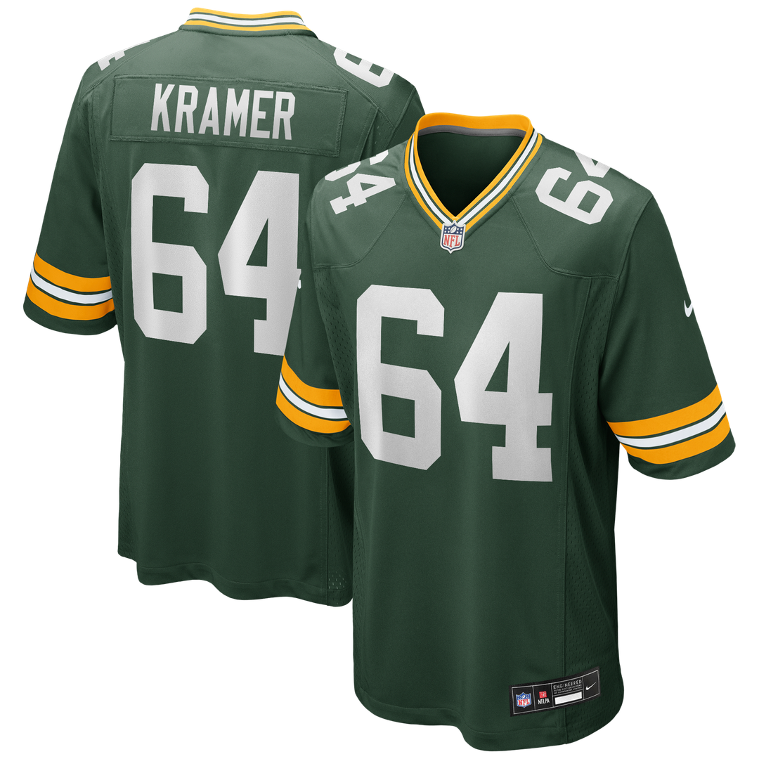 Jerry Kramer Green Bay Packers Game Jersey - Green