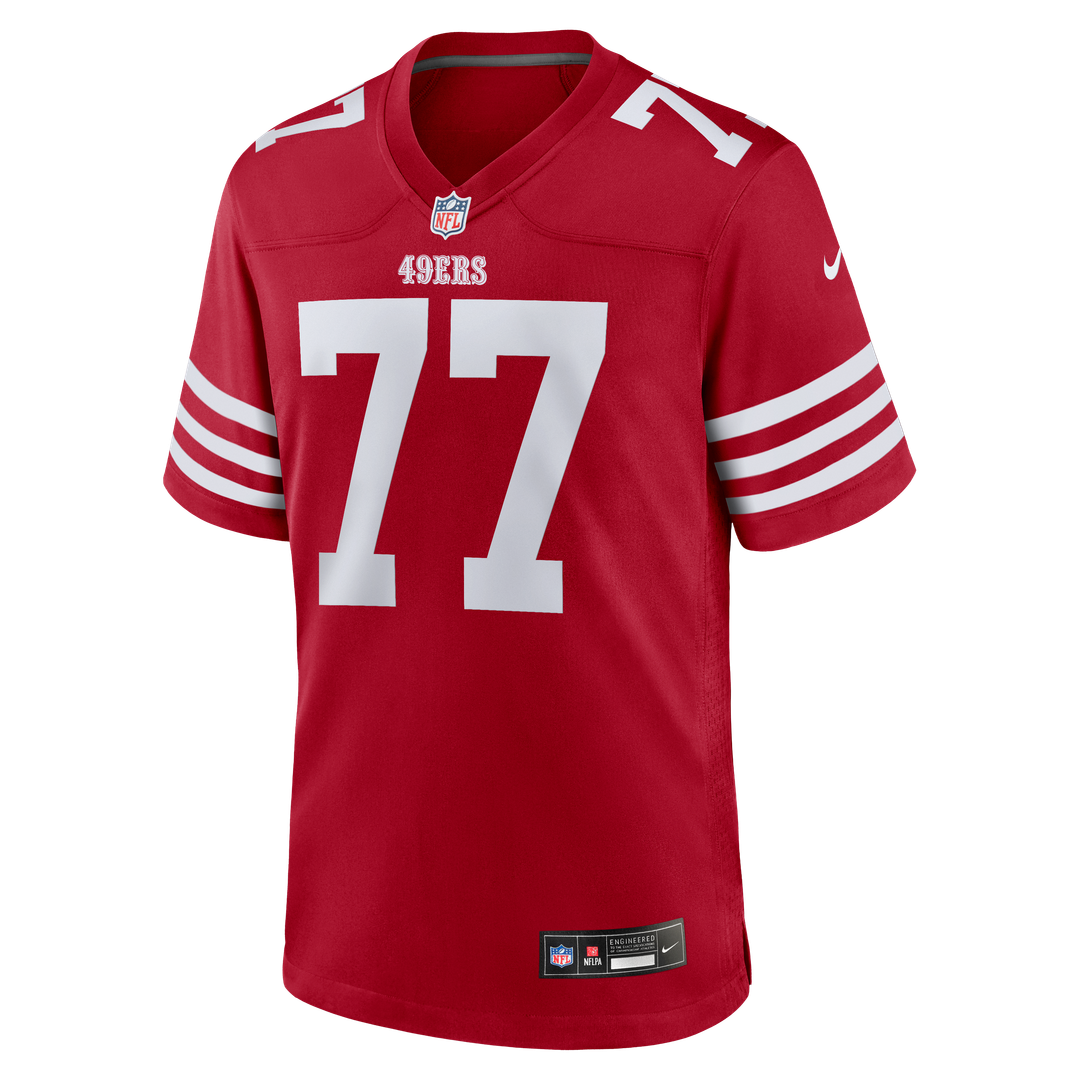 Dominick Puni San Francisco 49ers Game Jersey - Scarlet
