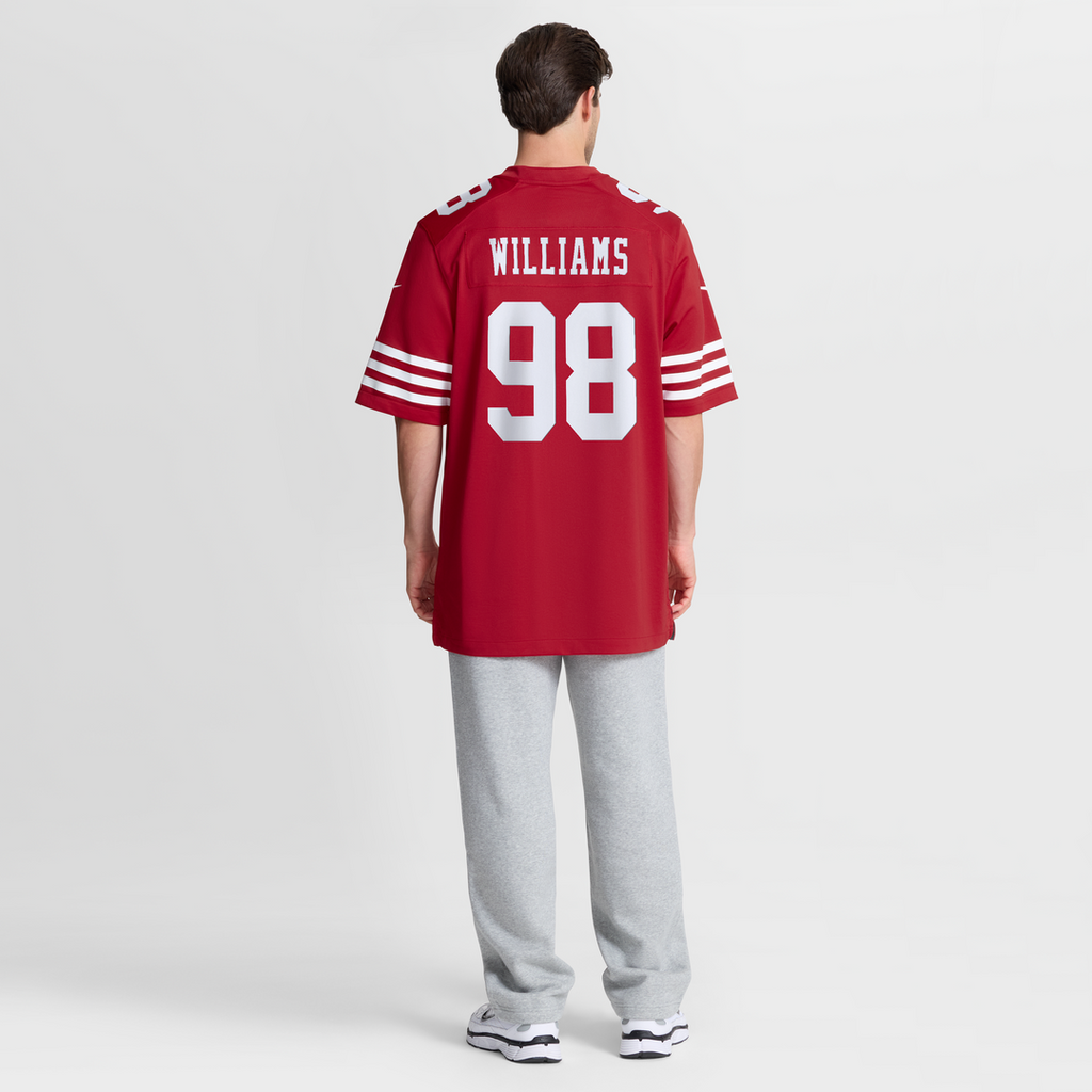 Mykel Williams San Francisco 49ers Game Jersey - Scarlet