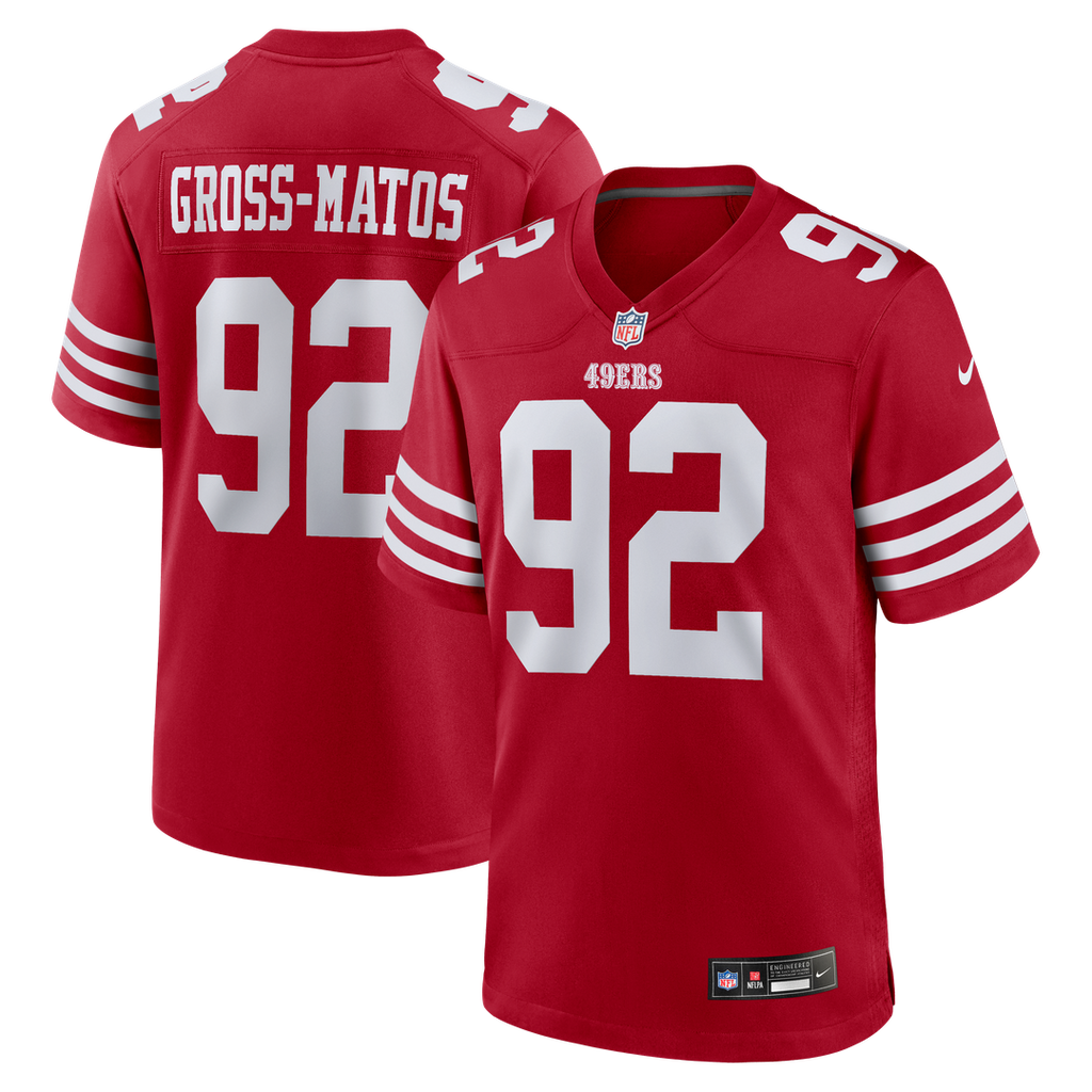 Yetur Gross-Matos San Francisco 49ers Game Jersey - Scarlet