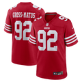 Yetur Gross-Matos San Francisco 49ers Game Jersey - Scarlet