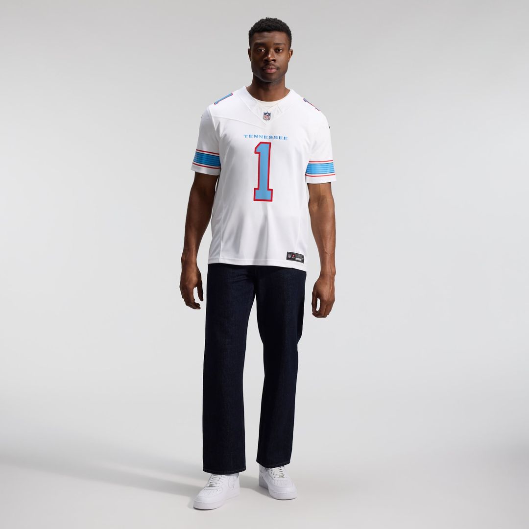 Cameron Ward Tennessee Titans Vapor F.U.S.E. Stitched Limited Jersey - Light Blue