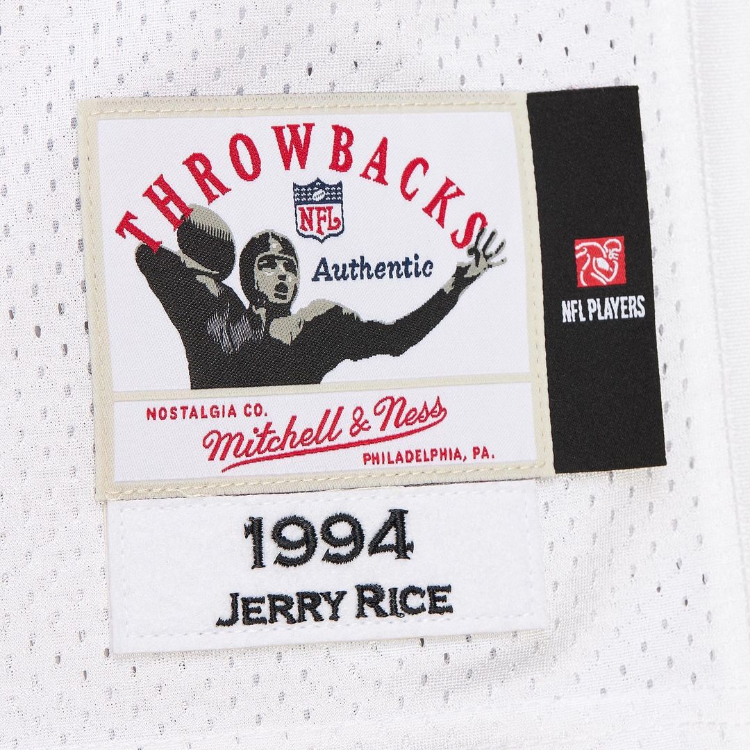 Jerry Rice San Francisco 49ers 1994 Authentic Throwback Jersey - White