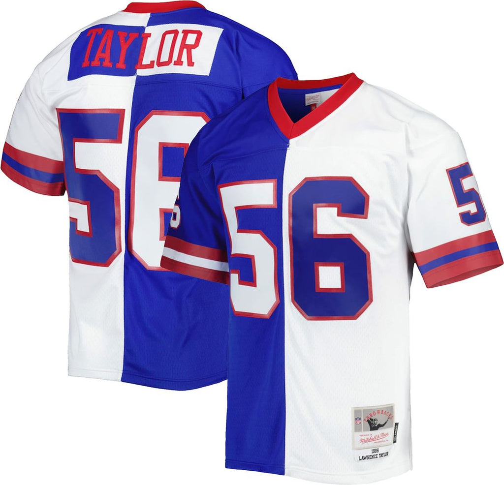 Lawrence Taylor New York Giants 1986 Split Legacy Replica Jersey - Royal/White