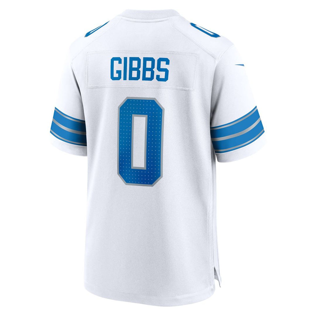 Jahmyr Gibbs Detroit Lions Game Jersey - White