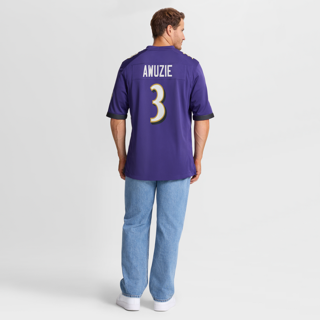 Chidobe Awuzie Baltimore Ravens Game Jersey - Purple