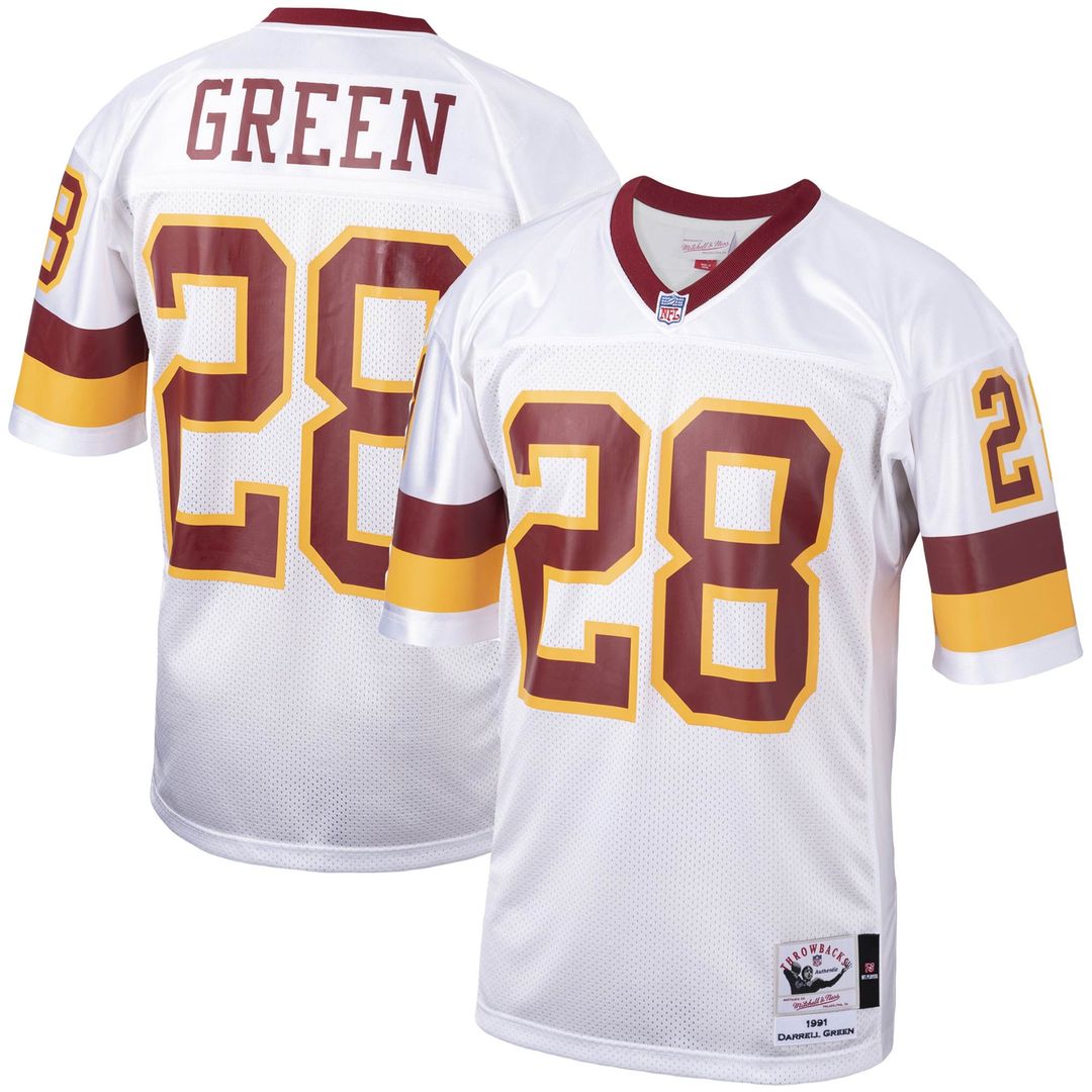 Washington Football Team 1991 Darrell Green Authentic Throwback Jersey - White