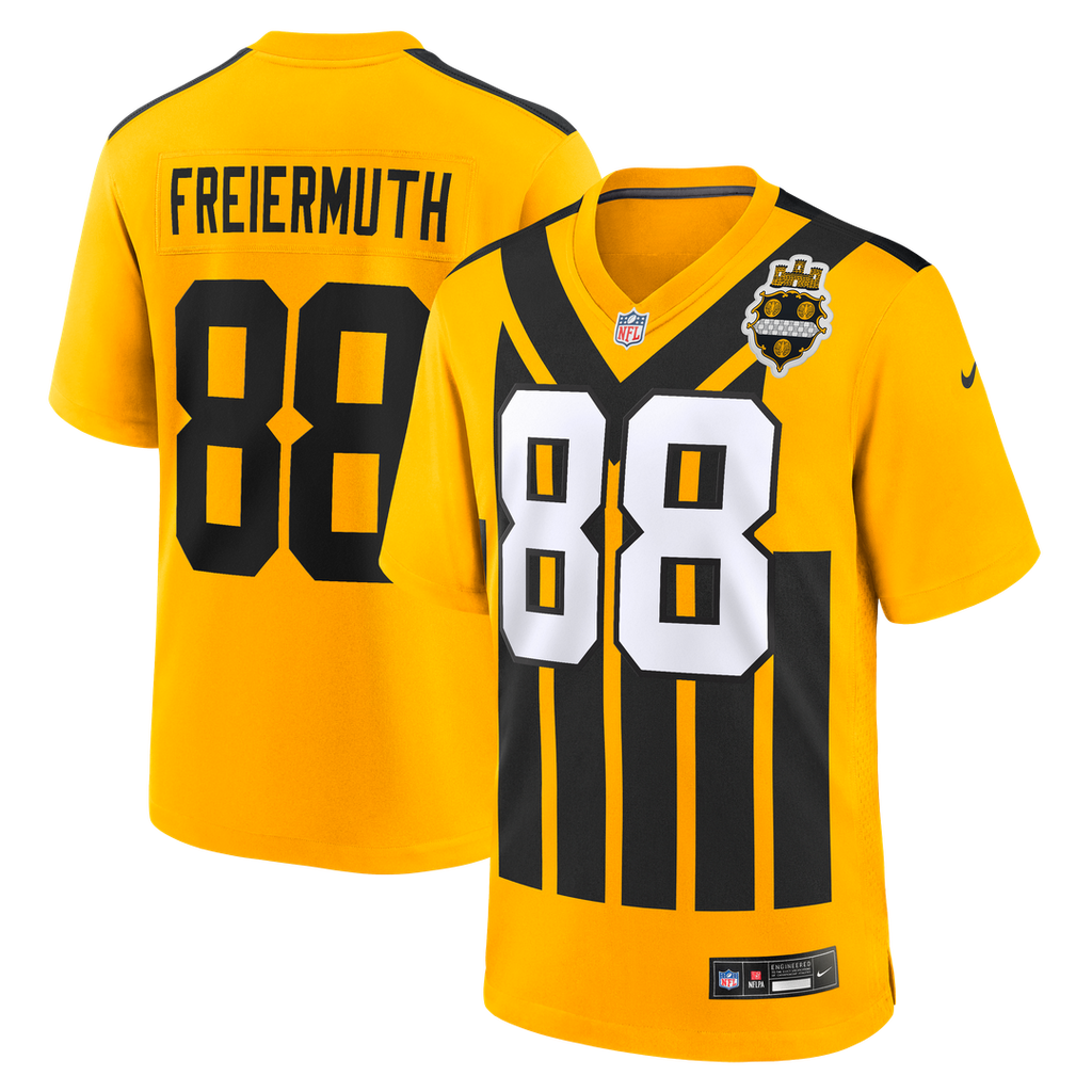 Pat Freiermuth Pittsburgh Steelers Alternate 1933 Throwback Game Jersey - Gold