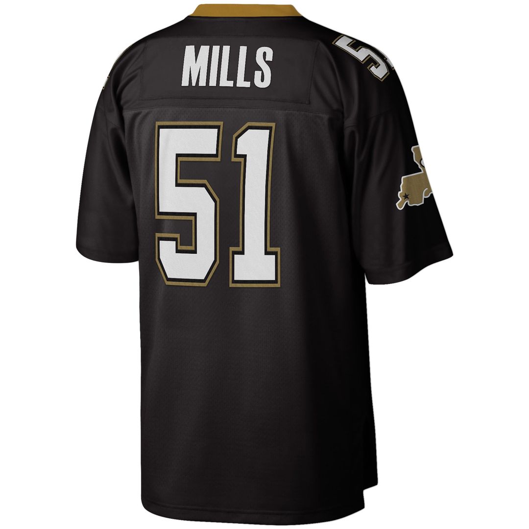 Sam Mills New Orleans Saints Legacy Replica Jersey - Black