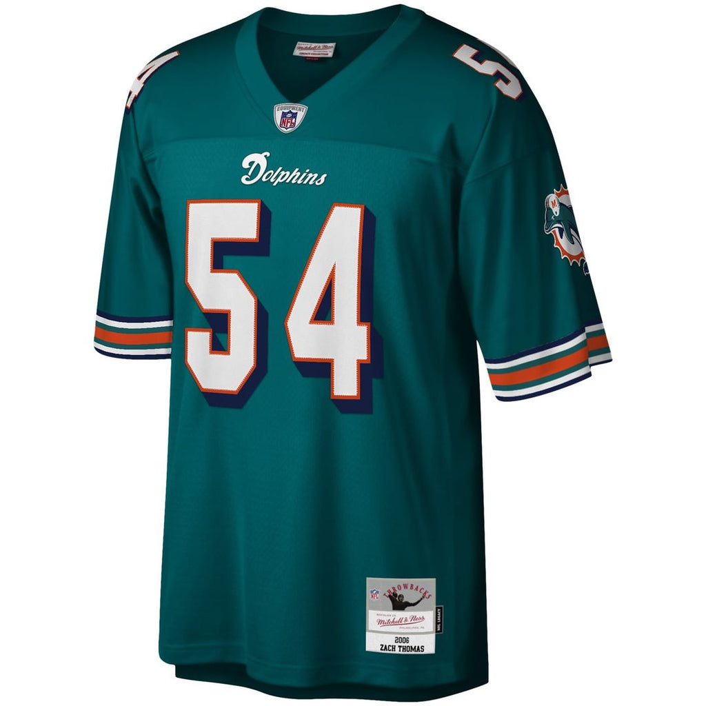 Zach Thomas Miami Dolphins Legacy Replica Jersey - Aqua