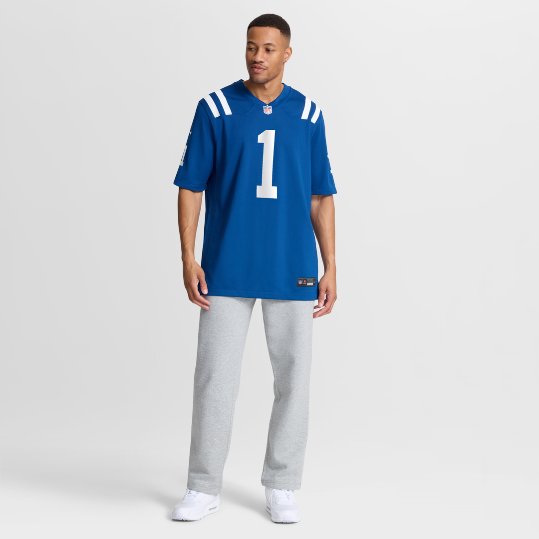 Number 1 Groom Indianapolis Colts Game Jersey - Royal Blue
