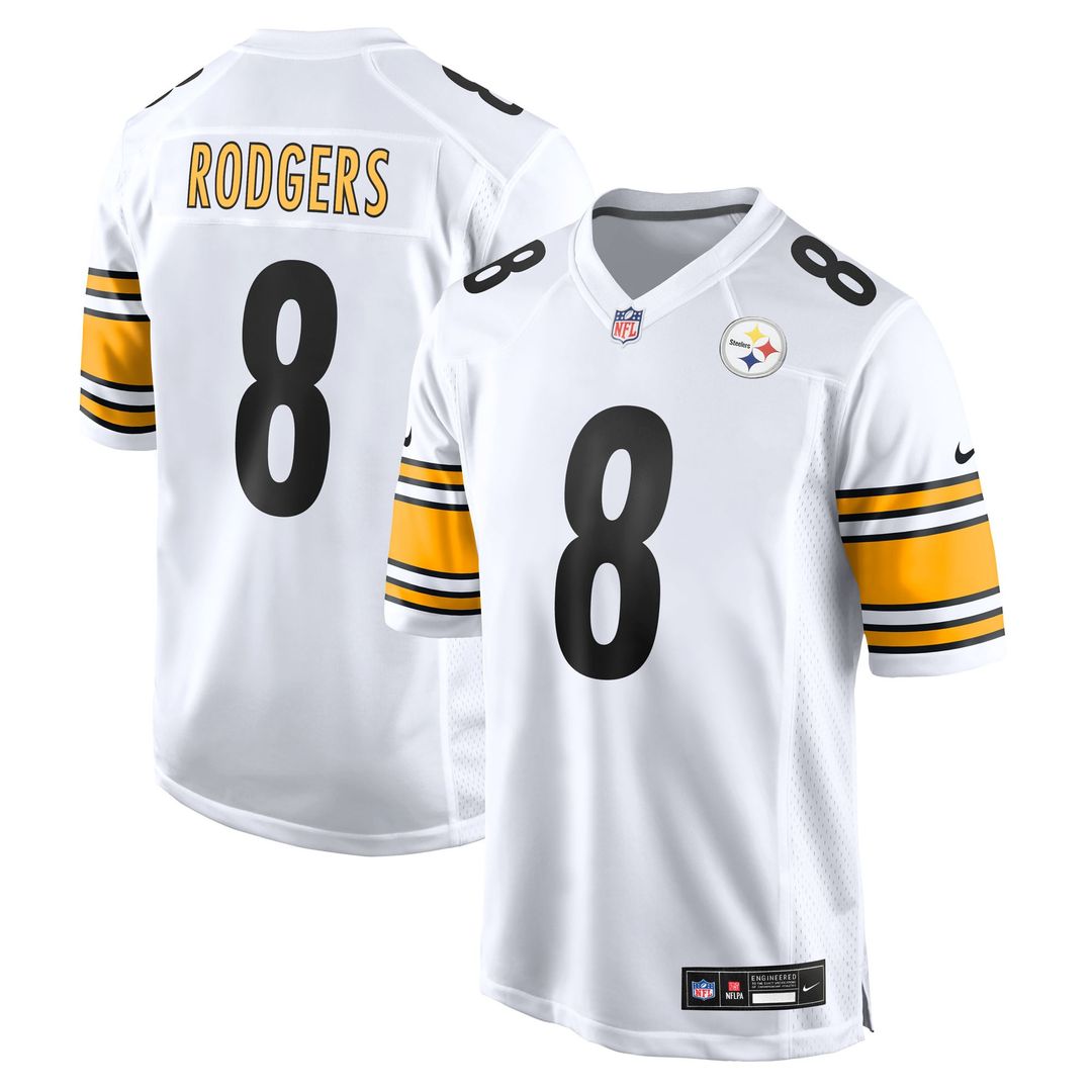 Aaron Rodgers Pittsburgh Steelers Game Jersey - Black