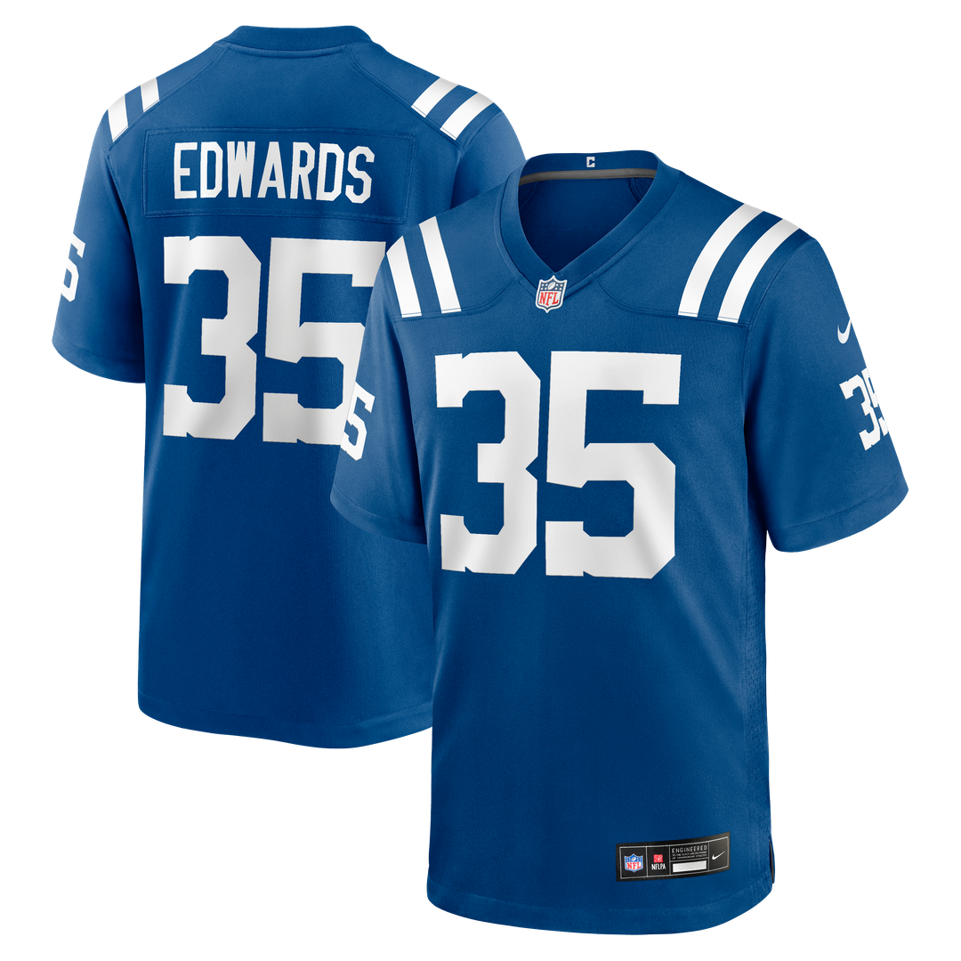 Johnathan Edwards Indianapolis Colts Game Jersey - Royal Blue