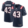 Bradyn Swinson New England Patriots Game Jersey - Navy