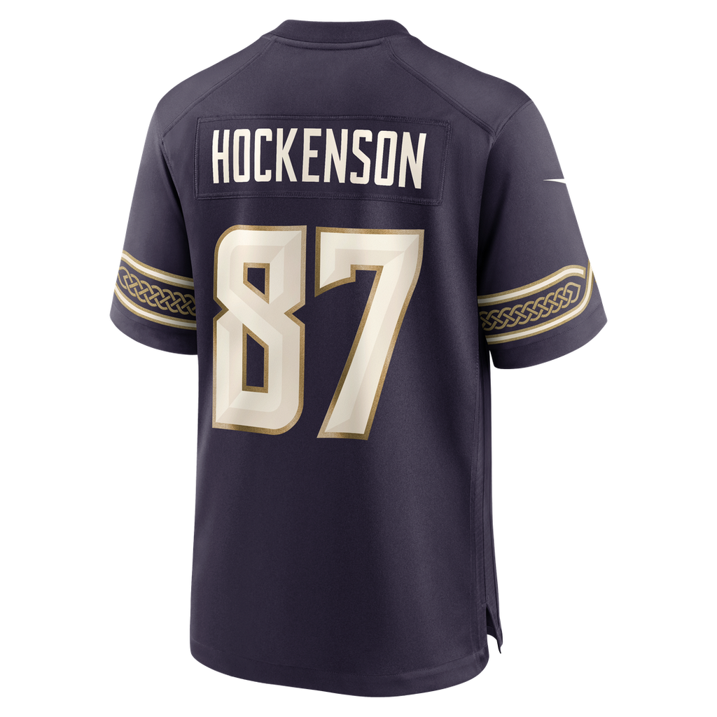 T.J. Hockenson Minnesota Vikings 2026 Rivalries Collection Game Jersey - Purple