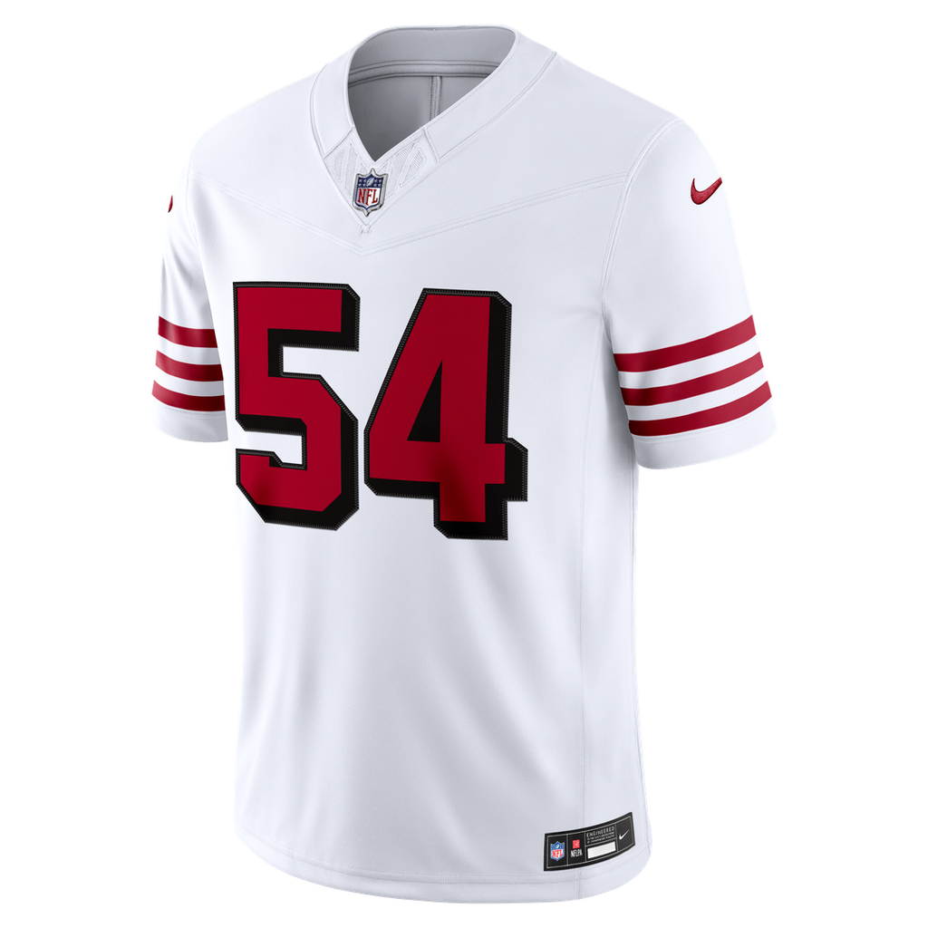 Fred Warner San Francisco 49ers Alternate Vapor F.U.S.E. Stitched Limited Jersey - White