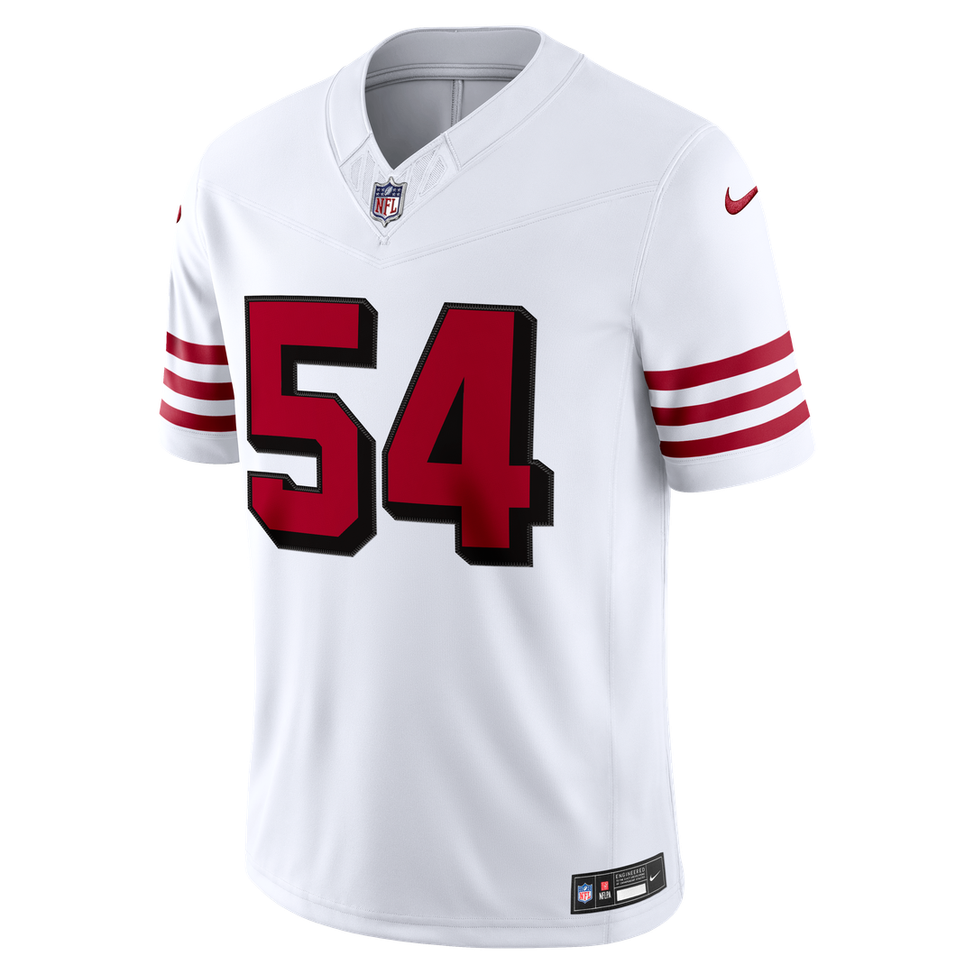 Fred Warner San Francisco 49ers Alternate Vapor F.U.S.E. Stitched Limited Jersey - White