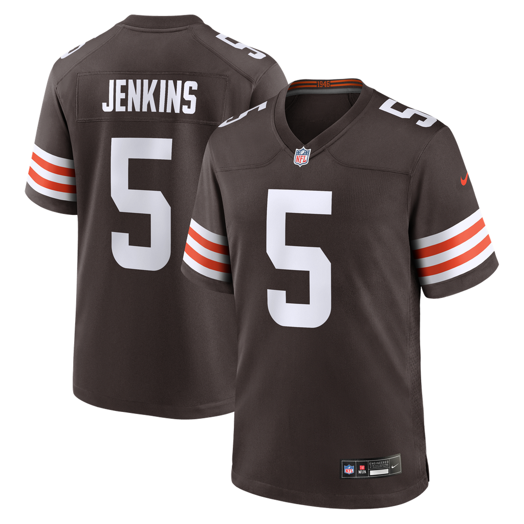 Rayshawn Jenkins Cleveland Browns Game Jersey - Brown
