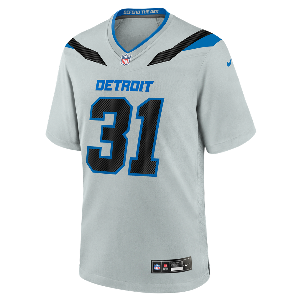 Kerby Joseph Detroit Lions 2026 Rivalries Collection Game Jersey - Silver