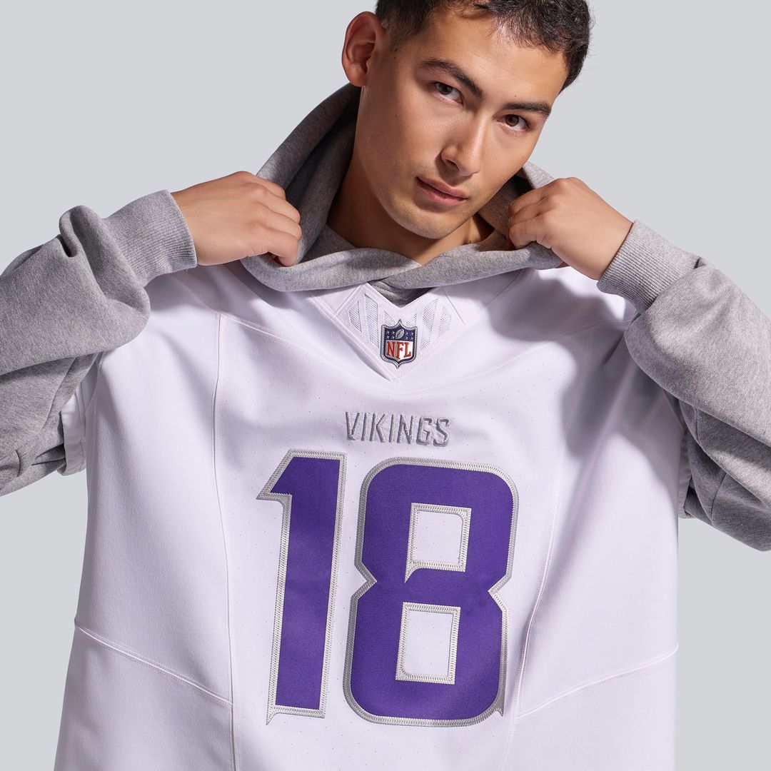 Justin Jefferson Minnesota Vikings Alternate Vapor F.U.S.E. Elite Jersey - White