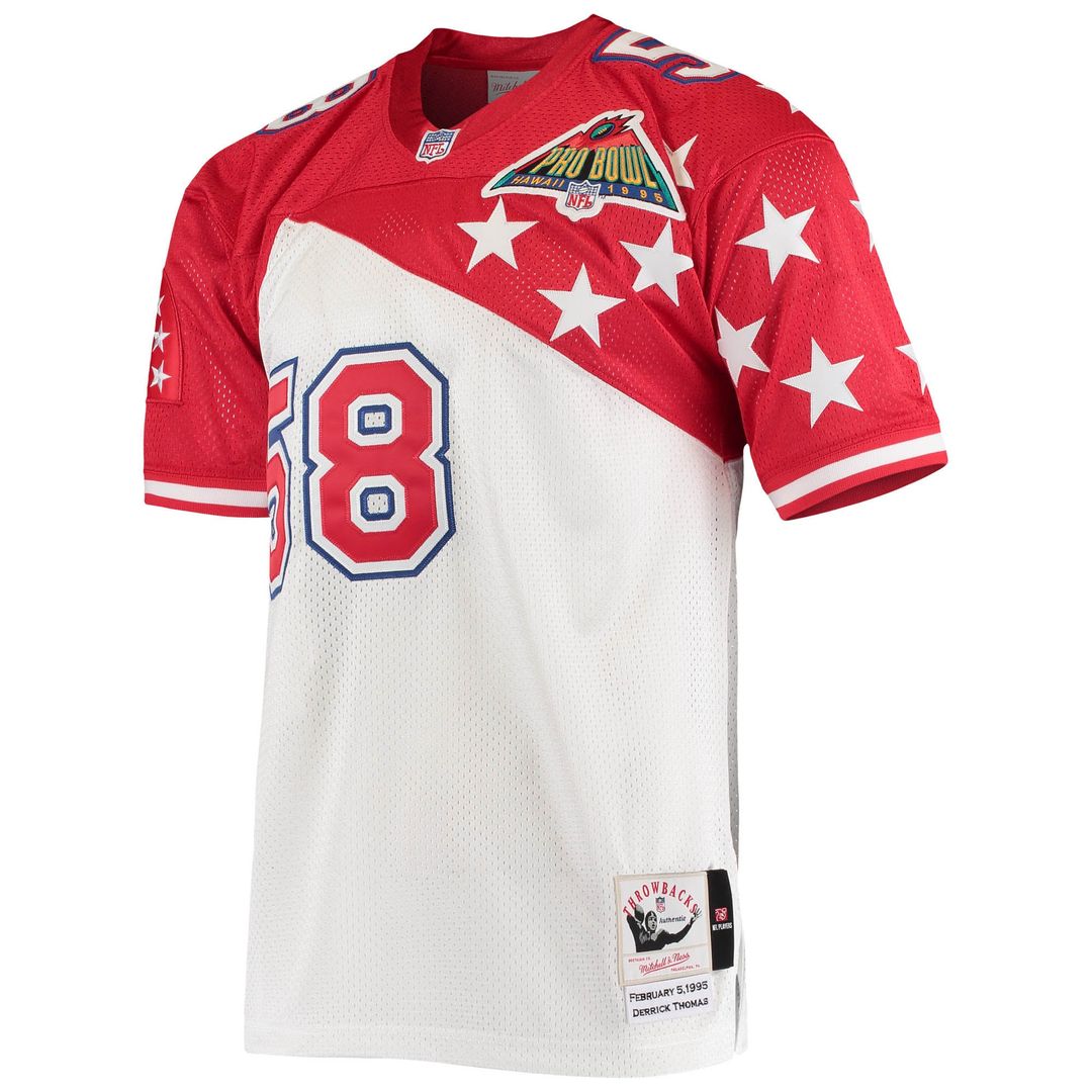 Derrick Thomas AFC 1995 Pro Bowl Authentic Jersey - White/Red
