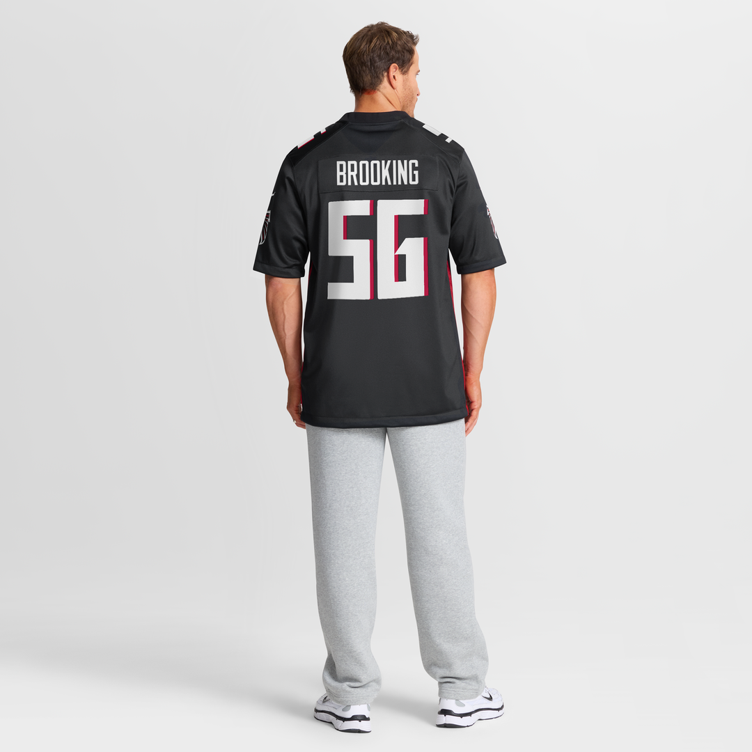 Keith Brooking Atlanta Falcons Game Jersey - Black
