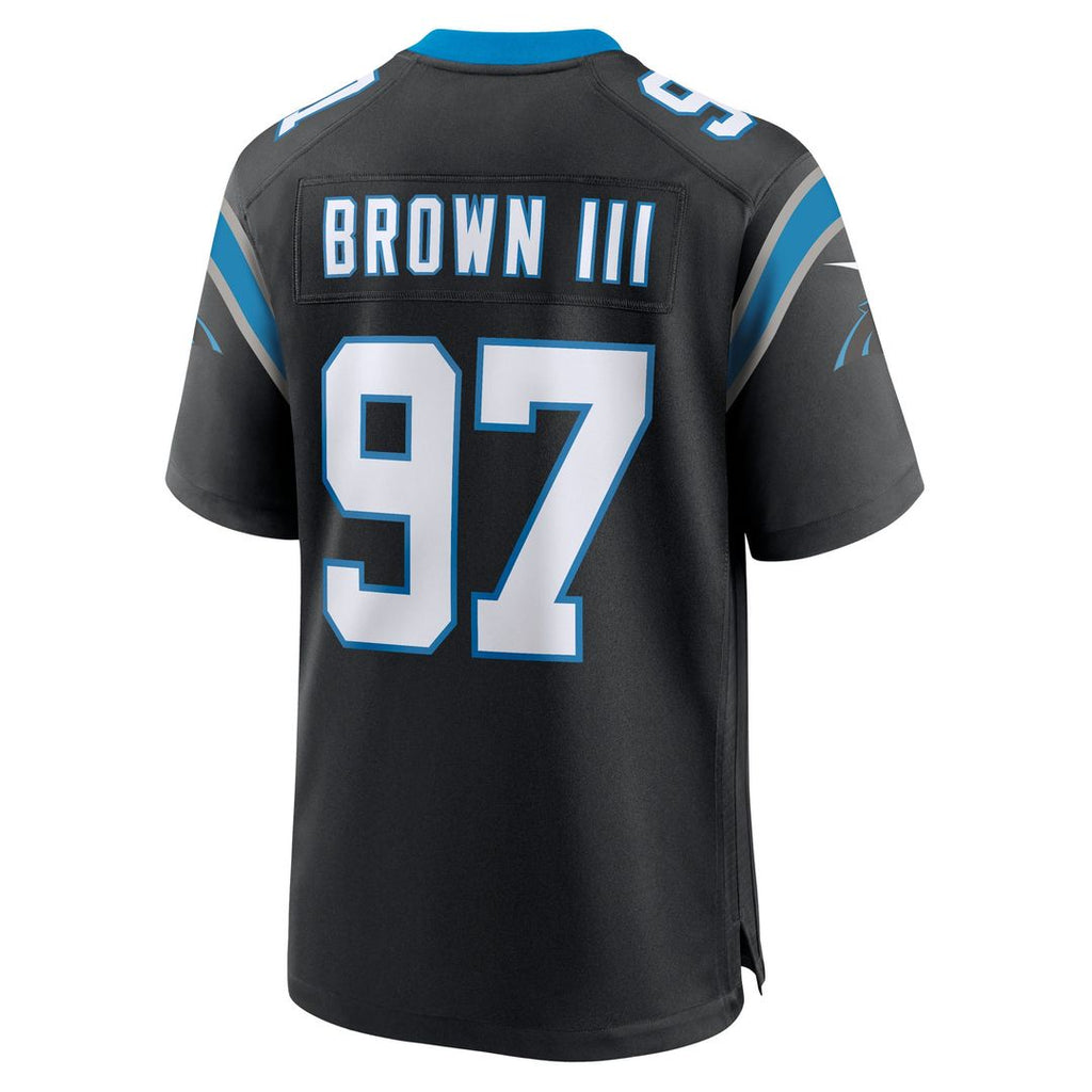 Bobby Brown III Carolina Panthers Game Jersey - Black