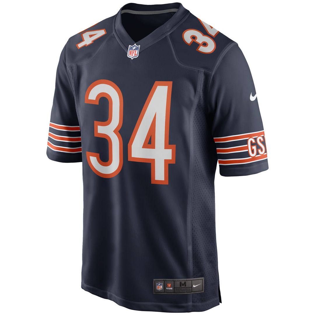 Walter Payton Chicago Bears Game Jersey - Navy