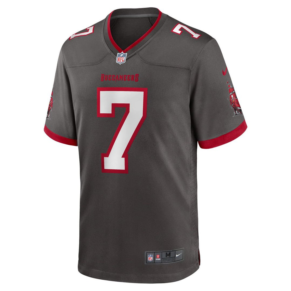 Bucky Irving Tampa Bay Buccaneers Alternate Game Jersey - Pewter