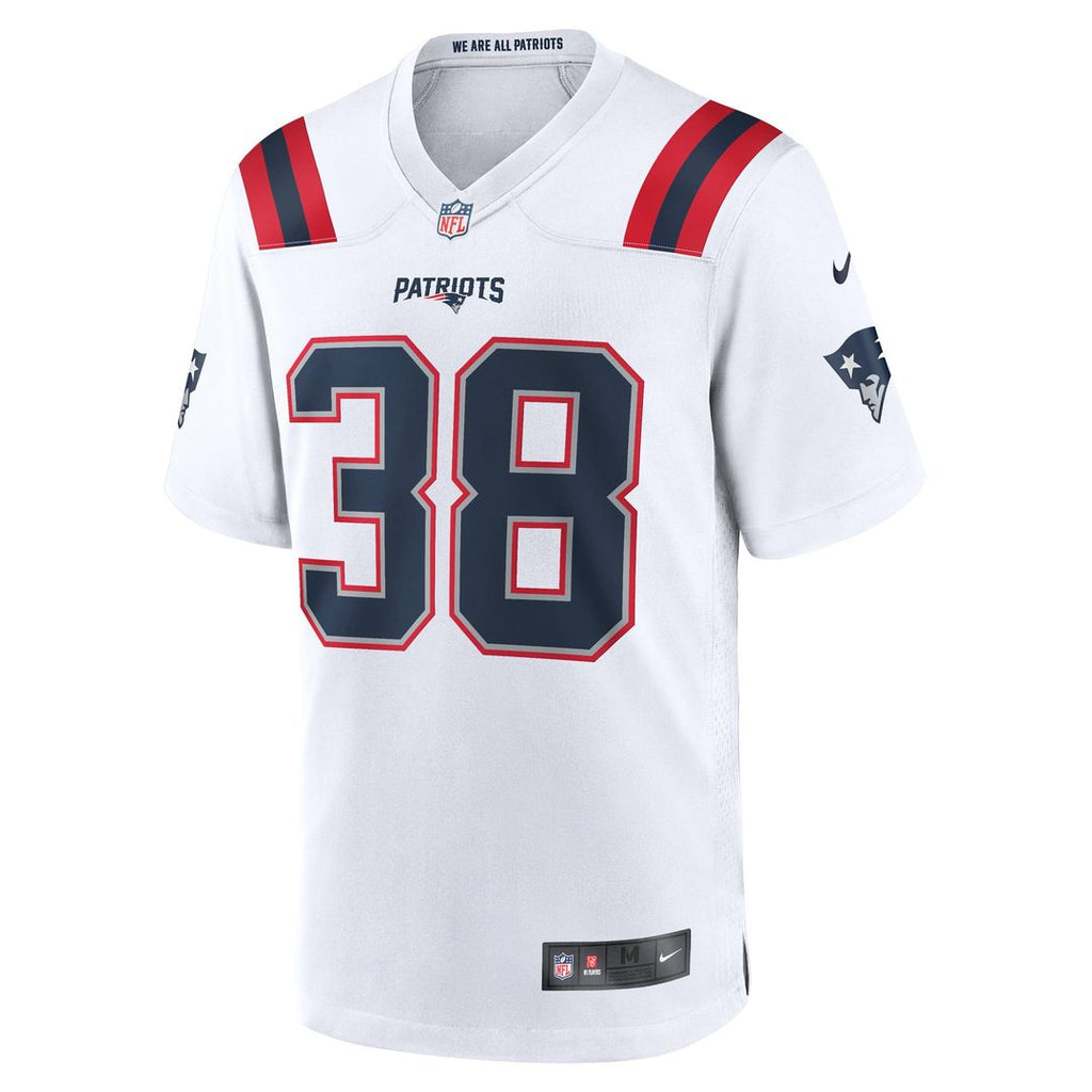 Rhamondre Stevenson New England Patriots Game Jersey - White