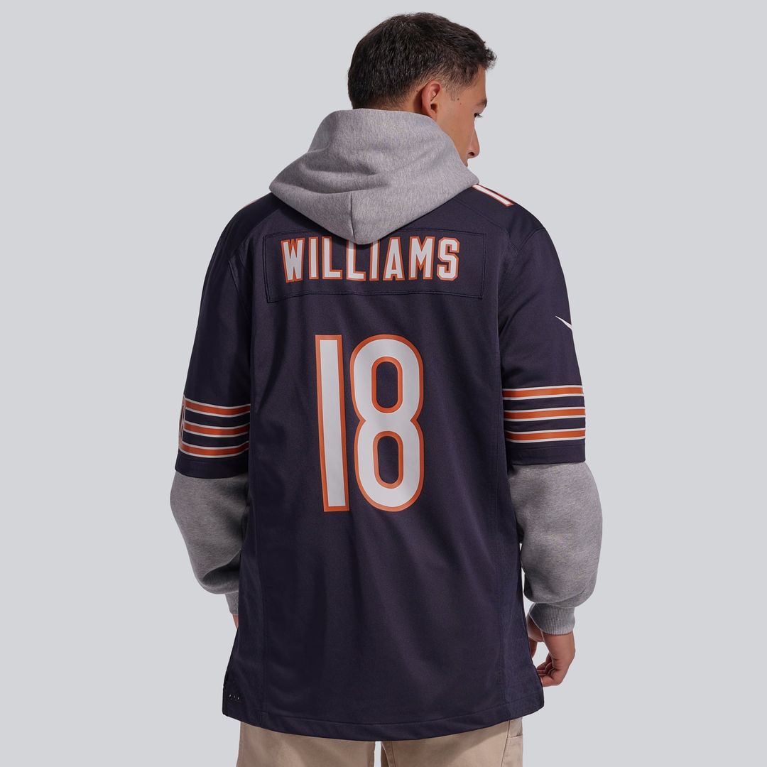 Caleb Williams Chicago Bears First Round Pick Game Jersey - White