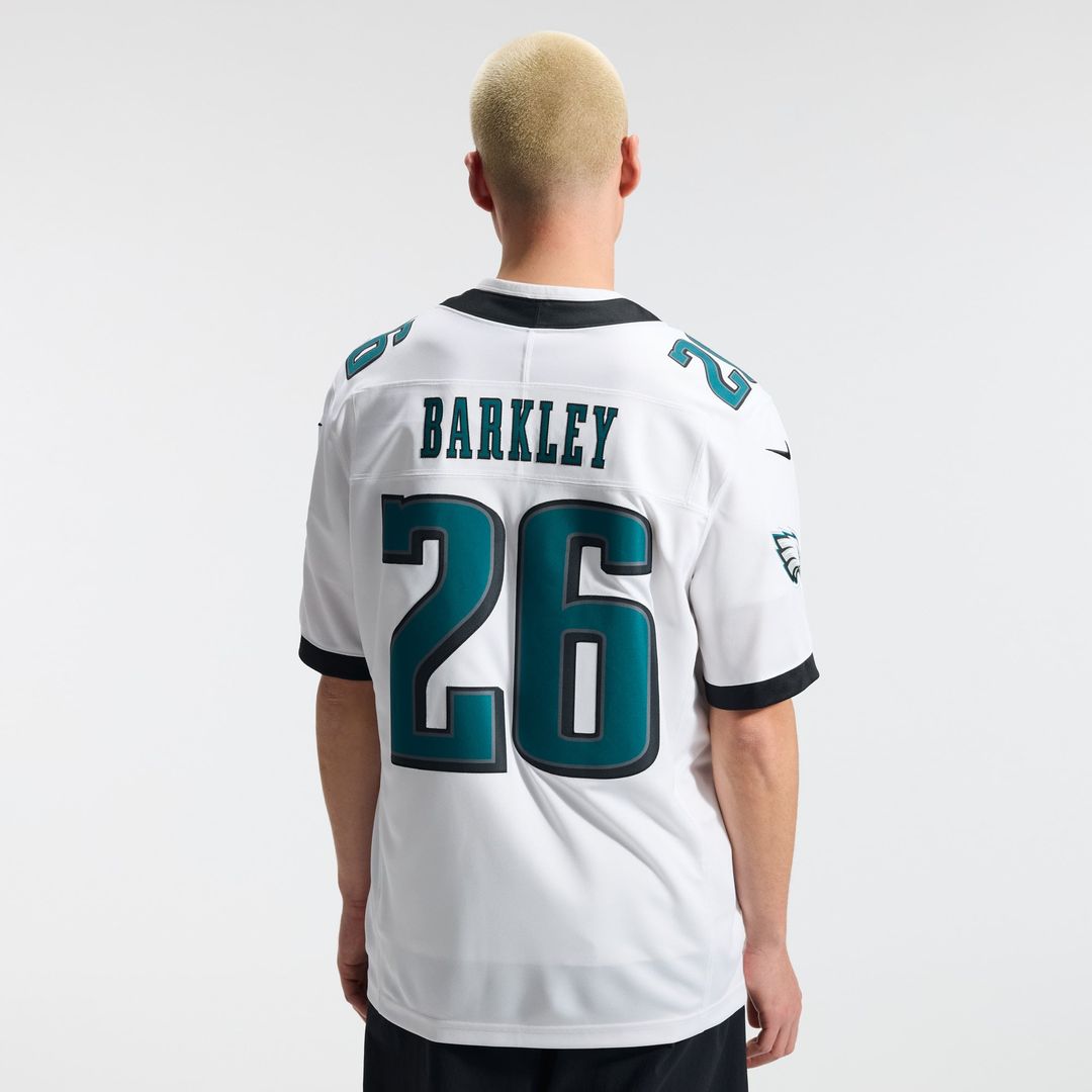 Saquon Barkley Philadelphia Eagles Vapor F.U.S.E. Stitched Limited Jersey - White