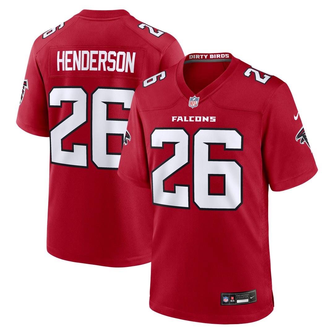 CJ Henderson Atlanta Falcons Game Jersey - Red