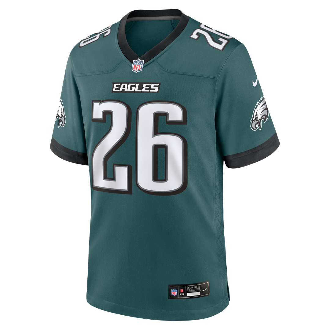 Saquon Barkley Philadelphia Eagles Game Jersey - Midnight Green