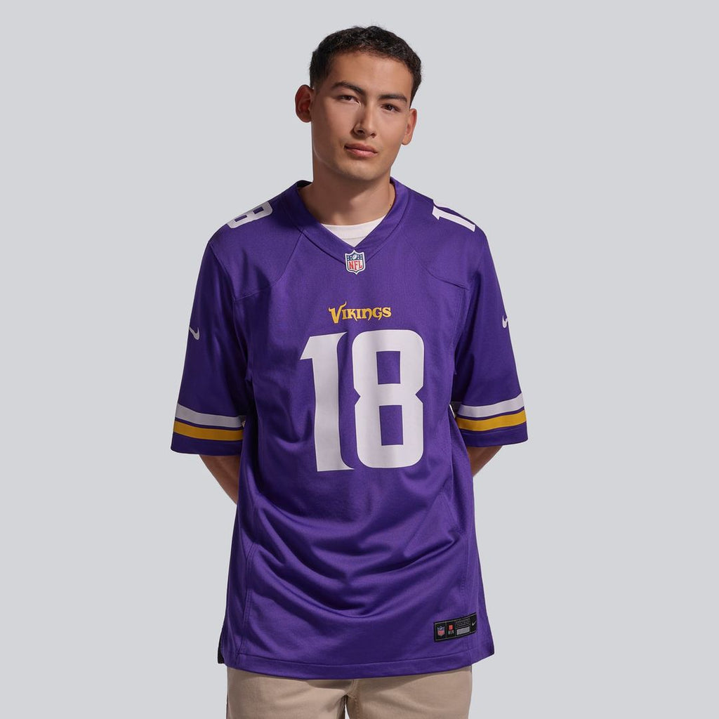 Justin Jefferson Minnesota Vikings Game Jersey - Purple