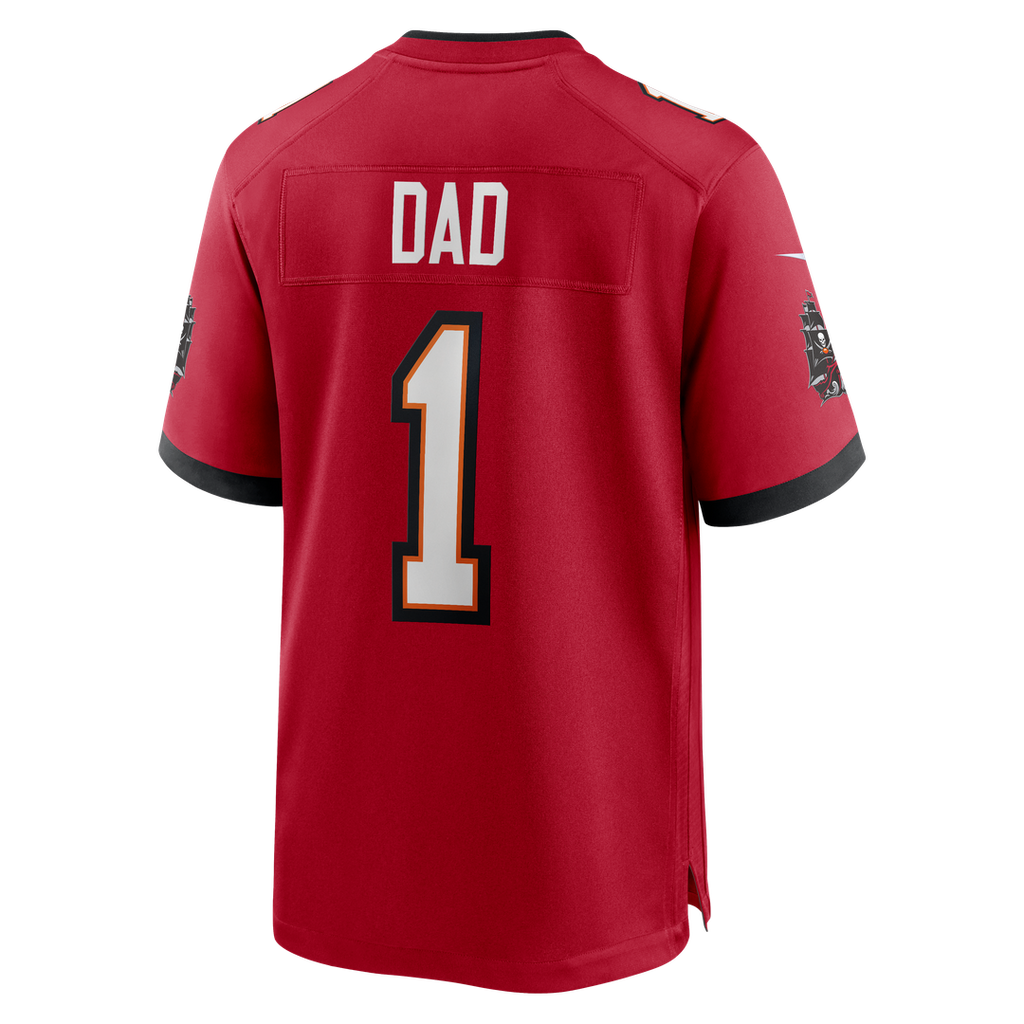 Number 1 Dad Tampa Bay Buccaneers Game Jersey - Red
