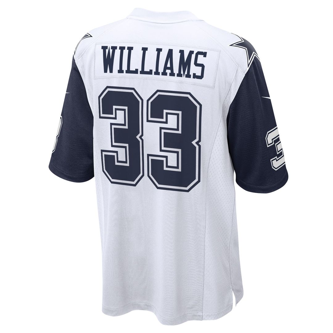 Javonte Williams Dallas Cowboys Alternate Game Jersey - White