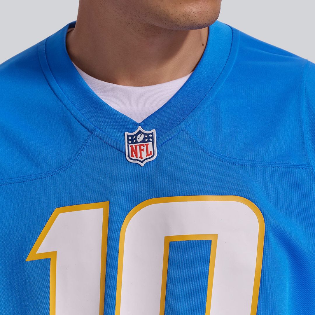 Justin Herbert Los Angeles Chargers Game Jersey - Powder Blue