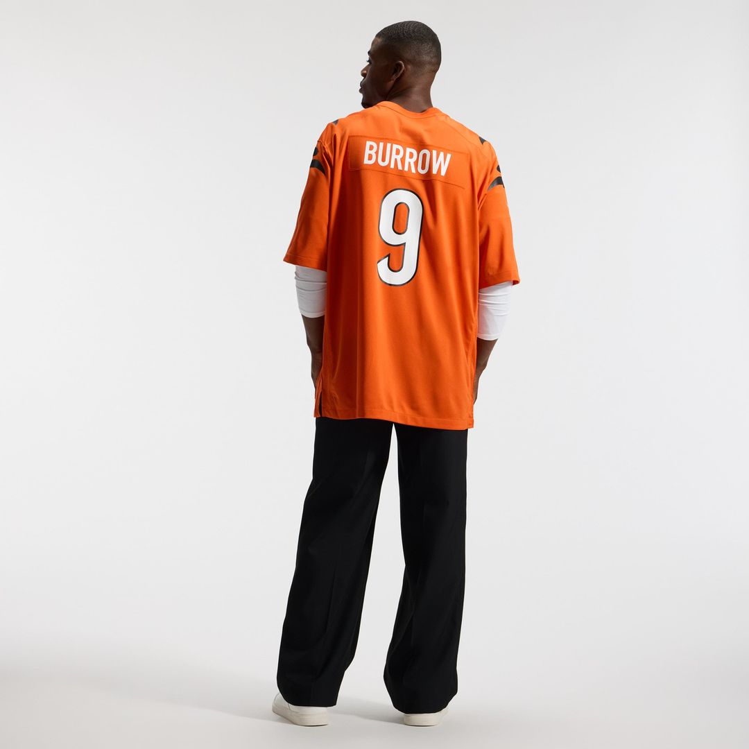 Joe Burrow Cincinnati Bengals Alternate Game Jersey - Orange