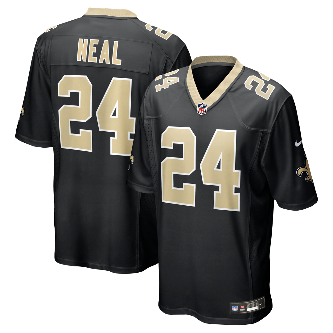 Devin Neal New Orleans Saints Game Jersey - Black