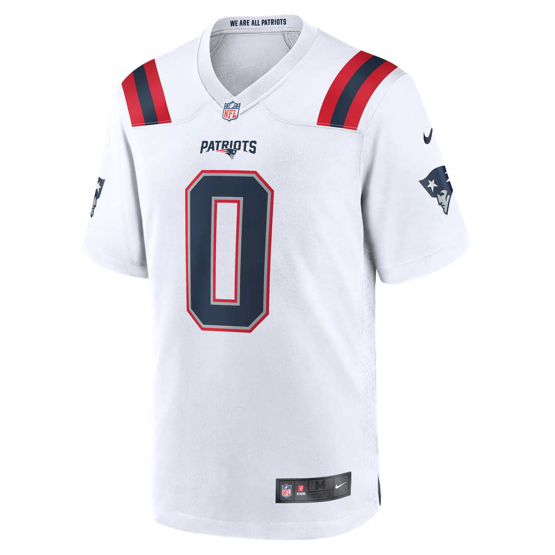 Christian Gonzalez New England Patriots Game Jersey - Navy