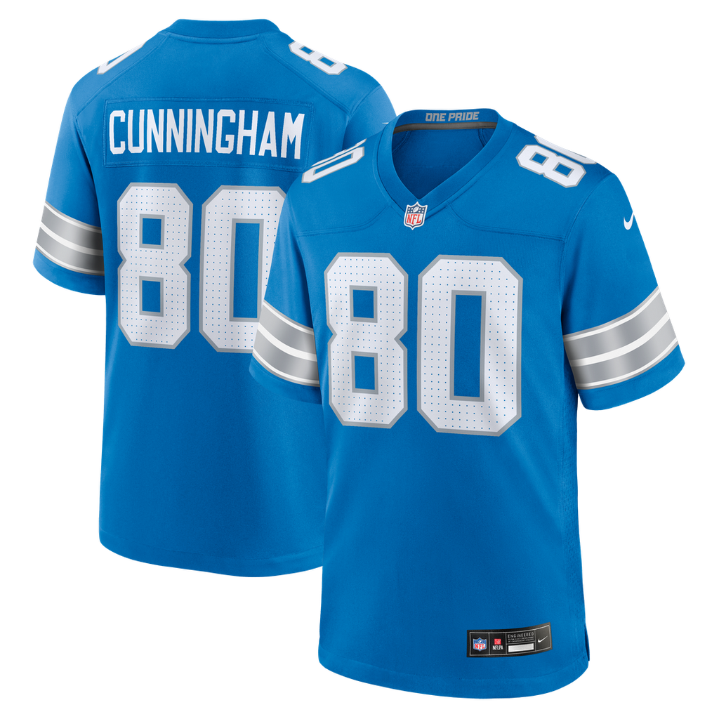 Malik Cunningham Detroit Lions Game Jersey - Blue